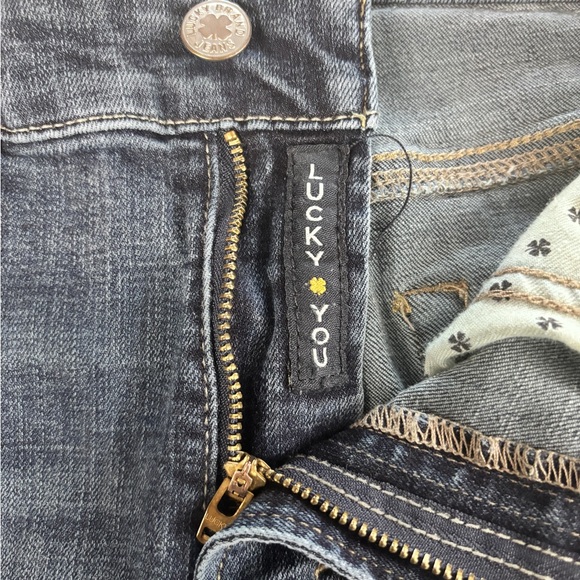 LUCKY BRAND Bridgette Skinny Women 6 28W 27L Fray Cuff Stretch Denim Blue Jean - Picture 4 of 11